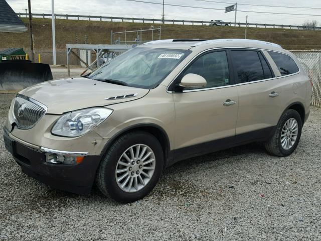 5GAKVBED3BJ348097 - 2011 BUICK ENCLAVE CX TAN photo 2