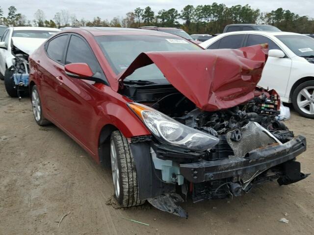 KMHDH4AEXCU467267 - 2012 HYUNDAI ELANTRA GL RED photo 1