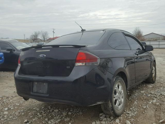 1FAHP32N39W248025 - 2009 FORD FOCUS SE BLACK photo 4