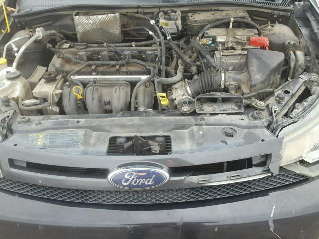 1FAHP32N39W248025 - 2009 FORD FOCUS SE BLACK photo 7