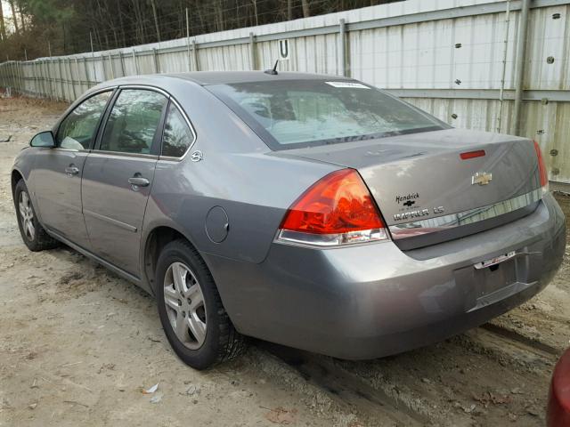 2G1WB58K769190605 - 2006 CHEVROLET IMPALA LS CHARCOAL photo 3