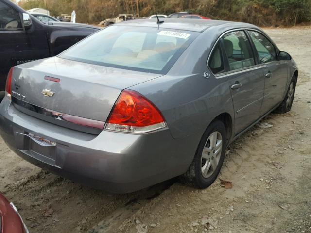 2G1WB58K769190605 - 2006 CHEVROLET IMPALA LS CHARCOAL photo 4