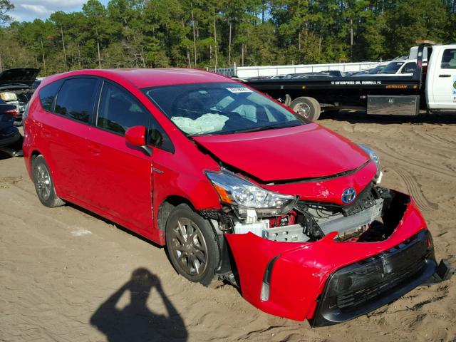 JTDZN3EU5FJ034038 - 2015 TOYOTA PRIUS V RED photo 1