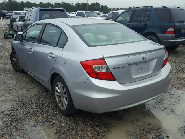19XFB2F81CE368115 - 2012 HONDA CIVIC EX Gümüş foto 3
