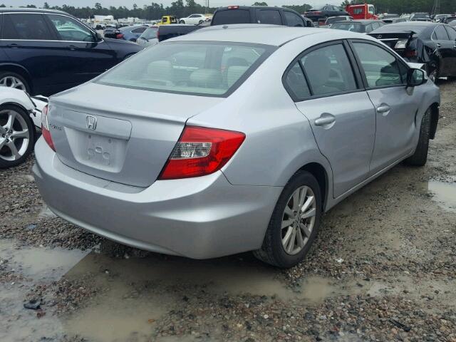 19XFB2F81CE368115 - 2012 HONDA CIVIC EX SILVER photo 4