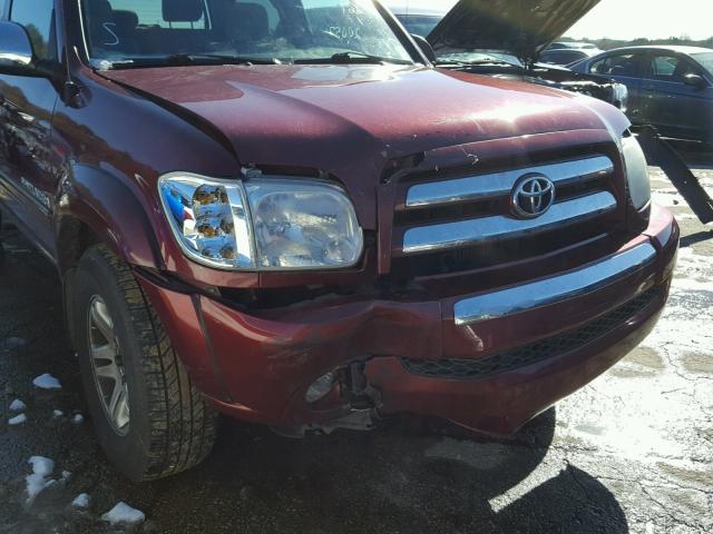 5TBET34196S512064 - 2006 TOYOTA TUNDRA DOU RED photo 9