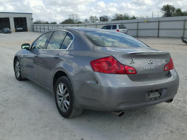 JNKBV61F67M811402 - 2007 INFINITI G35 SILVER photo 3