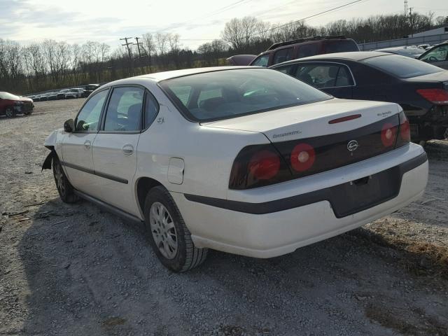 2G1WF52EX49449284 - 2004 CHEVROLET IMPALA WHITE photo 3