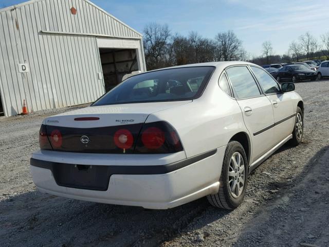 2G1WF52EX49449284 - 2004 CHEVROLET IMPALA WHITE photo 4