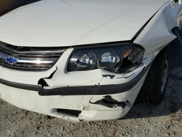 2G1WF52EX49449284 - 2004 CHEVROLET IMPALA WHITE photo 9