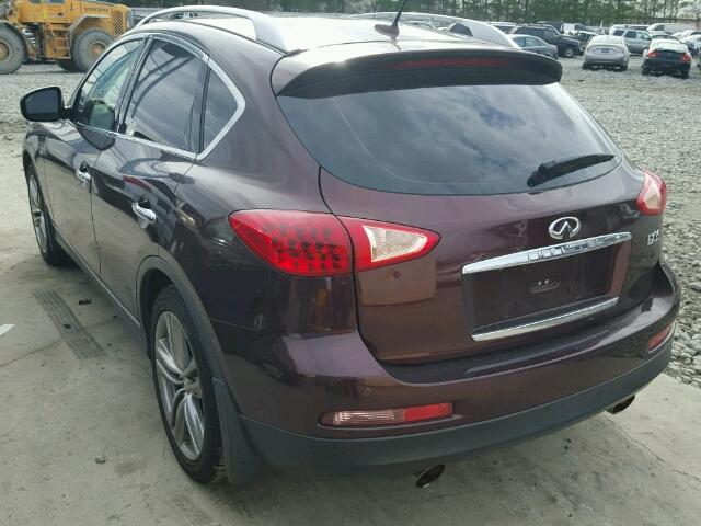 JN1AJ0HRXCM453031 - 2012 INFINITI EX35 BASE PURPLE photo 3