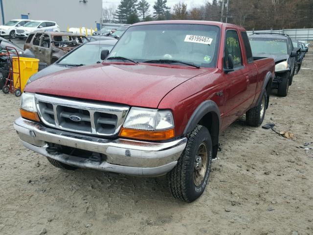 1FTZR15U1WTA48953 - 1998 FORD RANGER SUP BURGUNDY photo 2