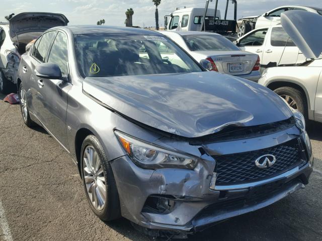 JN1EV7AP6JM354565 - 2018 INFINITI Q50 LUXE GRAY photo 1