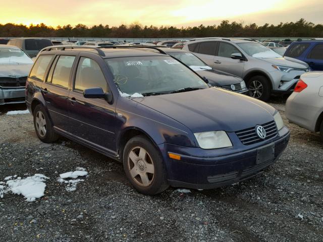 WVWSK61J61W628561 - 2001 VOLKSWAGEN JETTA GLS BLUE photo 1