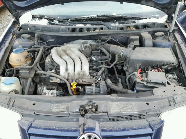 WVWSK61J61W628561 - 2001 VOLKSWAGEN JETTA GLS BLUE photo 7