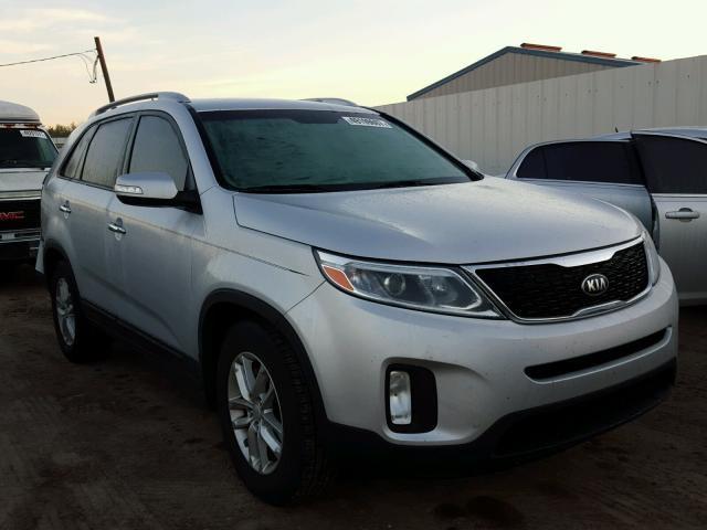 5XYKT3A60EG504926 - 2014 KIA SORENTO LX SILVER photo 1