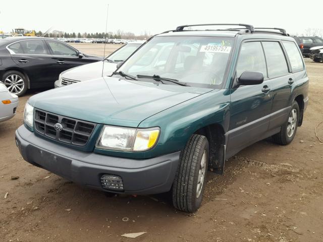 JF1SF6352WH755930 - 1998 SUBARU FORESTER L GREEN photo 2