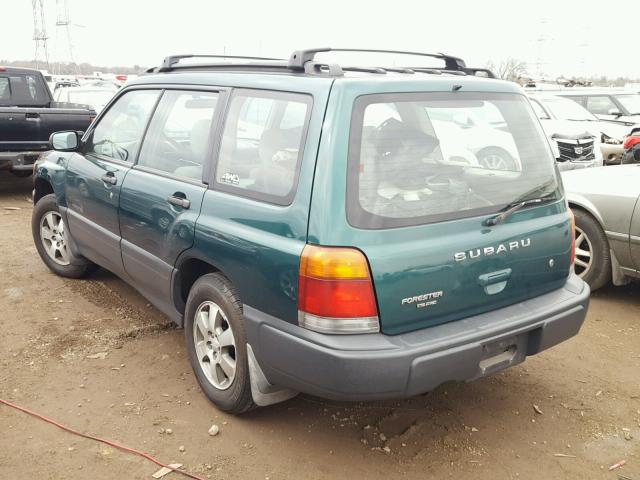 JF1SF6352WH755930 - 1998 SUBARU FORESTER L GREEN photo 3