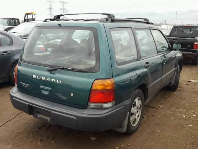 JF1SF6352WH755930 - 1998 SUBARU FORESTER L GREEN photo 4