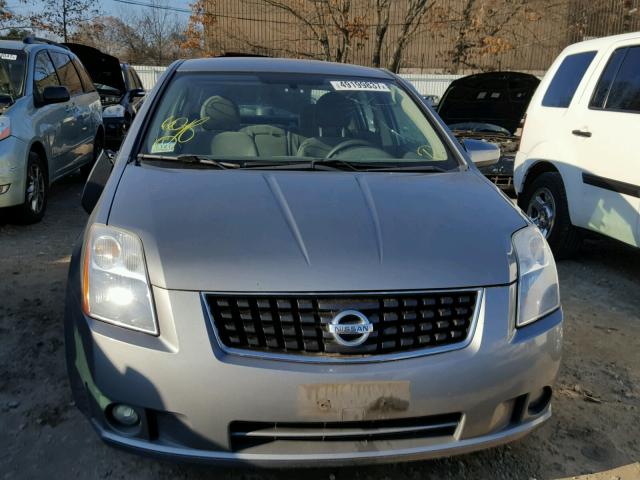 3N1AB61E78L690990 - 2008 NISSAN SENTRA 2.0 SILVER photo 9