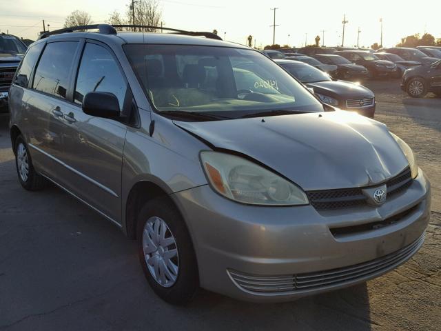 5TDZA23C04S082417 - 2004 TOYOTA SIENNA CE GOLD photo 1