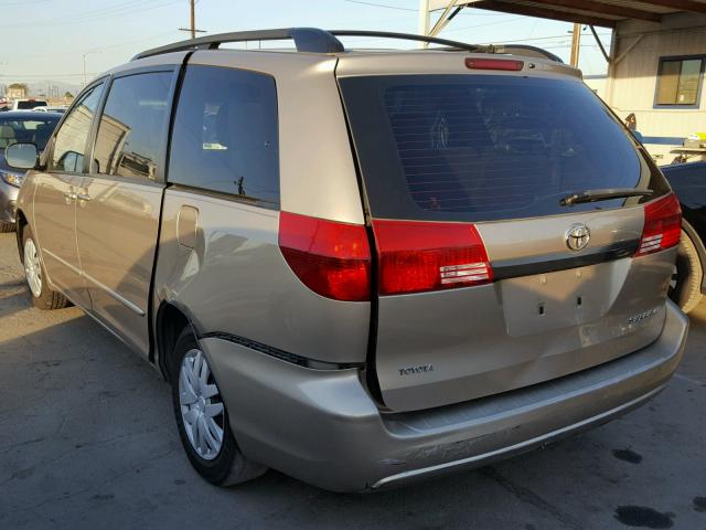 5TDZA23C04S082417 - 2004 TOYOTA SIENNA CE GOLD photo 3