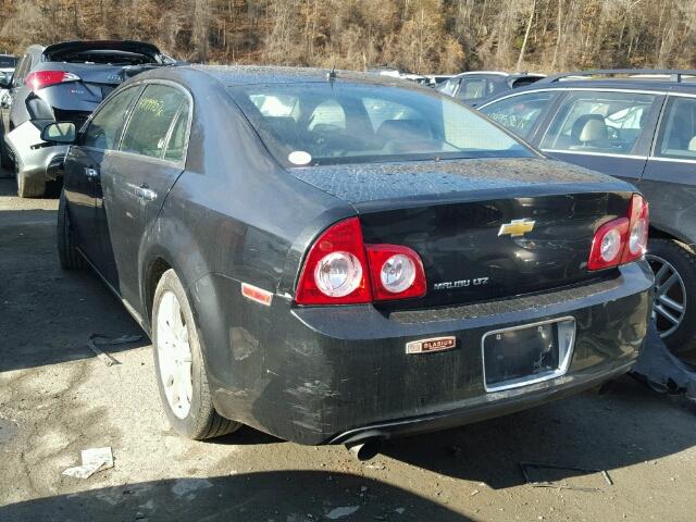 1G1ZE5E71BF398212 - 2011 CHEVROLET MALIBU LTZ BLACK photo 3