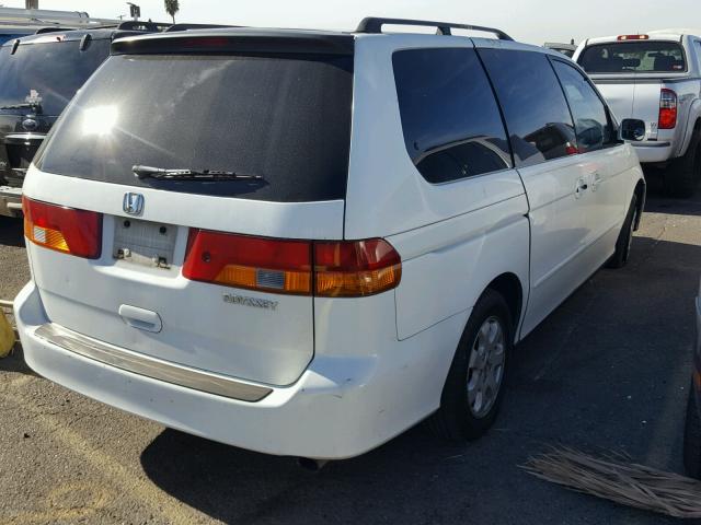 5FNRL186X2B031516 - 2002 HONDA ODYSSEY EX WHITE photo 4