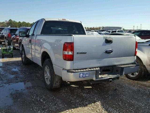 1FTRF12W48KC96525 - 2008 FORD F150 SILVER photo 3