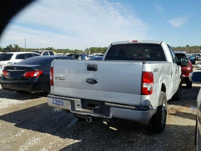 1FTRF12W48KC96525 - 2008 FORD F150 SILVER photo 4