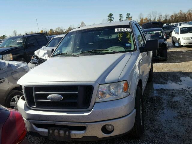 1FTRF12W48KC96525 - 2008 FORD F150 SILVER photo 9