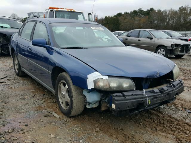 2G1WF52E249220730 - 2004 CHEVROLET IMPALA BLUE photo 1