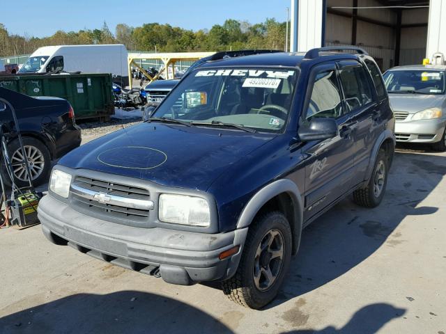 2CNBJ734936914090 - 2003 CHEVROLET TRACKER ZR BLUE photo 2