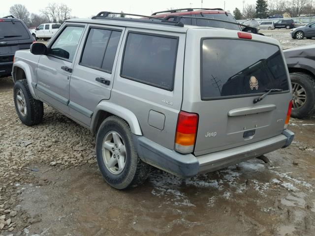 1J4FF48S7YL149127 - 2000 JEEP CHEROKEE S SILVER photo 3