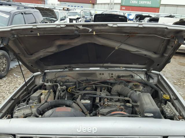 1J4FF48S7YL149127 - 2000 JEEP CHEROKEE S SILVER photo 7