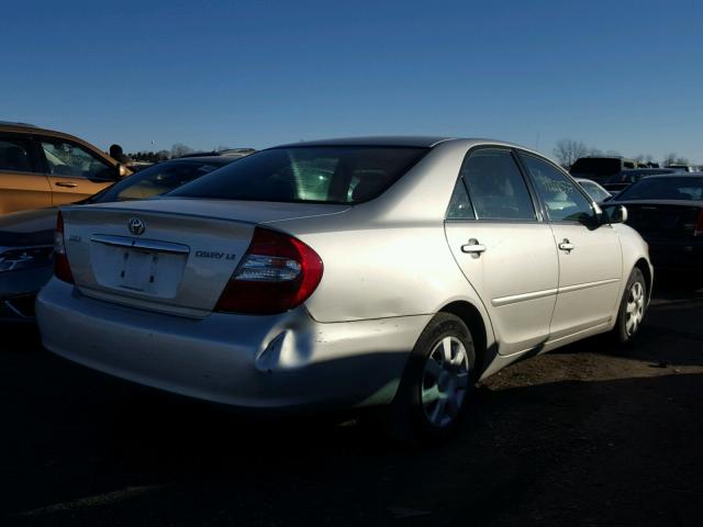 4T1BE32K83U756338 - 2003 TOYOTA CAMRY LE SILVER photo 4