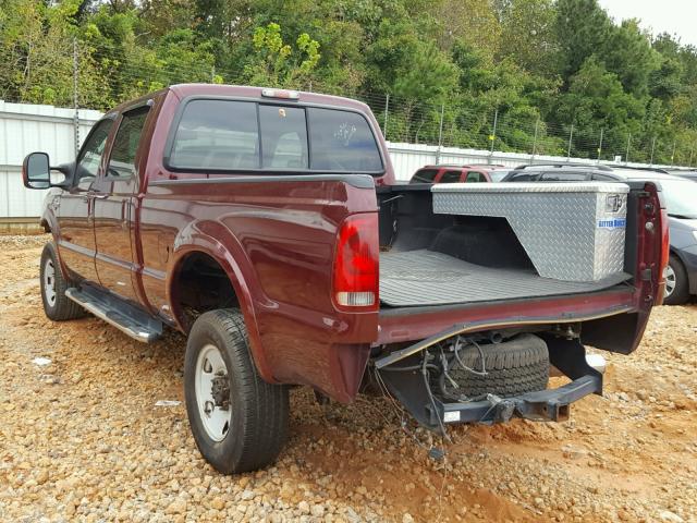 1FTWW31P46EC35650 - 2006 FORD F350 SRW S MAROON photo 3