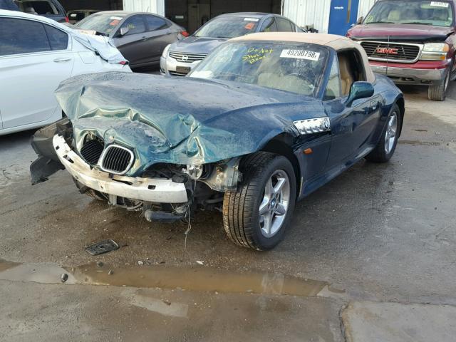 4USCH3335XLF70174 - 1999 BMW Z3 2.8 GREEN photo 2