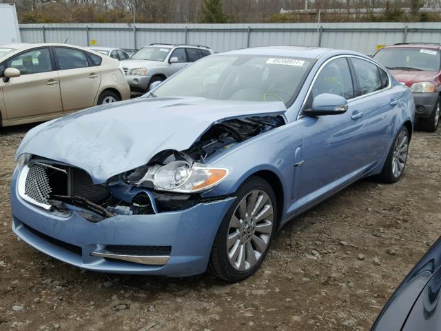 SAJWA06B09HR03829 - 2009 JAGUAR XF PREMIUM BLUE photo 2