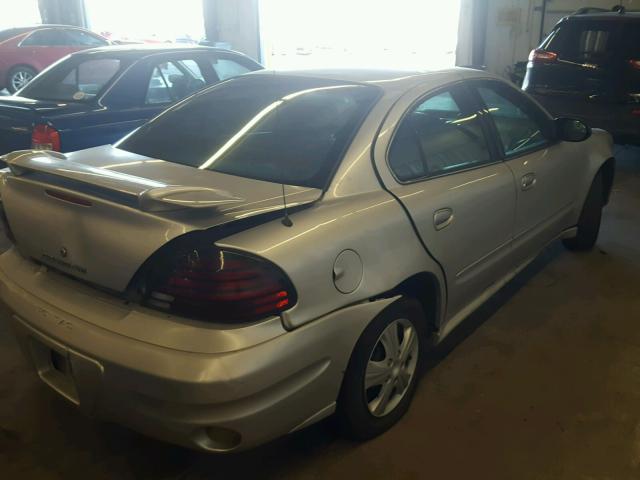 1G2NE52E25M114521 - 2005 PONTIAC GRAND AM S SILVER photo 4