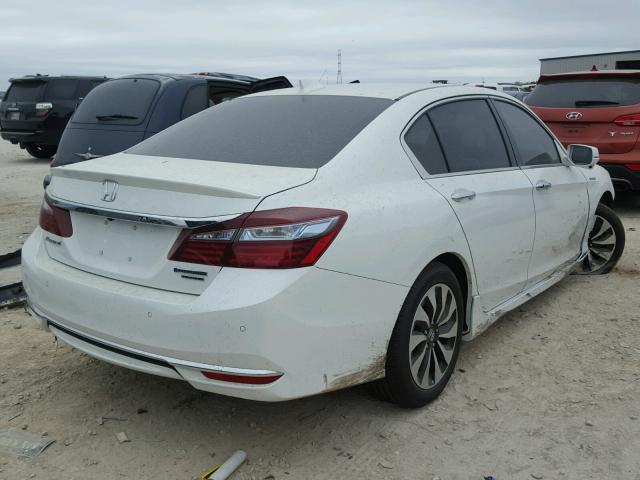 JHMCR6F76HC031322 - 2017 HONDA ACCORD HYB WHITE photo 4