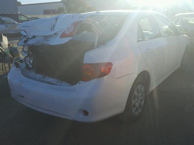 1NXBU4EE0AZ355071 - 2010 TOYOTA COROLLA BA WHITE photo 4