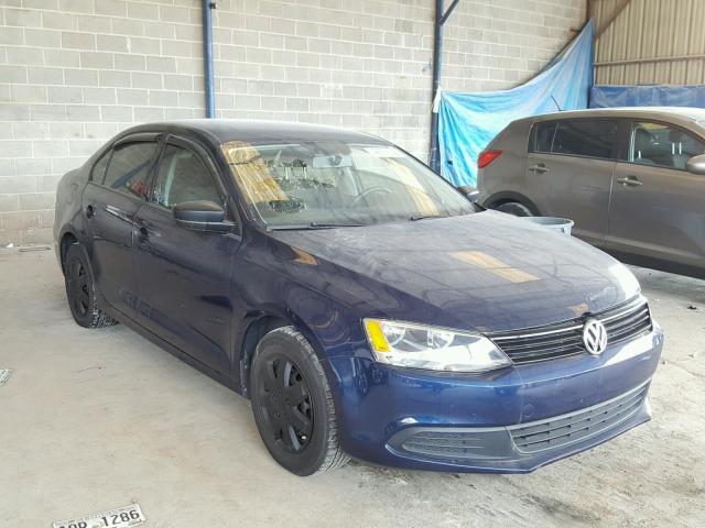 3VW2K7AJXCM356246 - 2012 VOLKSWAGEN JETTA BASE BLUE photo 1