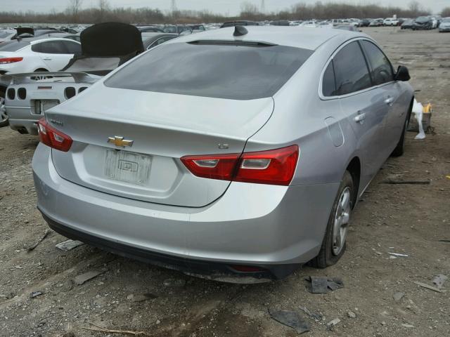 1G1ZB5ST8GF270017 - 2016 CHEVROLET MALIBU LS SILVER photo 4