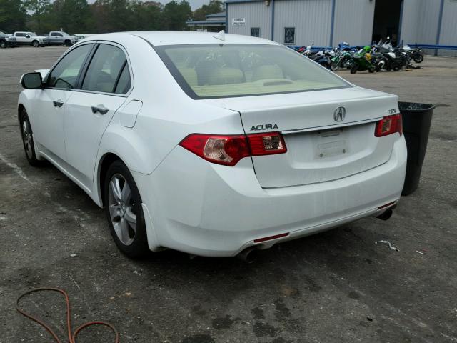 JH4CU2F42CC027970 - 2012 ACURA TSX WHITE photo 3