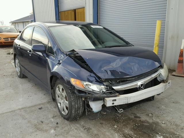 1HGFA16576L119706 - 2006 HONDA CIVIC LX BLUE photo 1