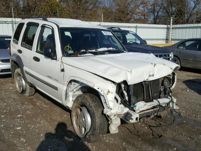 1J4GL48K43W527702 - 2003 JEEP LIBERTY SP WHITE photo 1