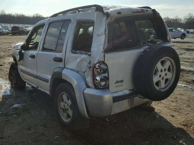 1J4GL48K43W527702 - 2003 JEEP LIBERTY SP WHITE photo 3