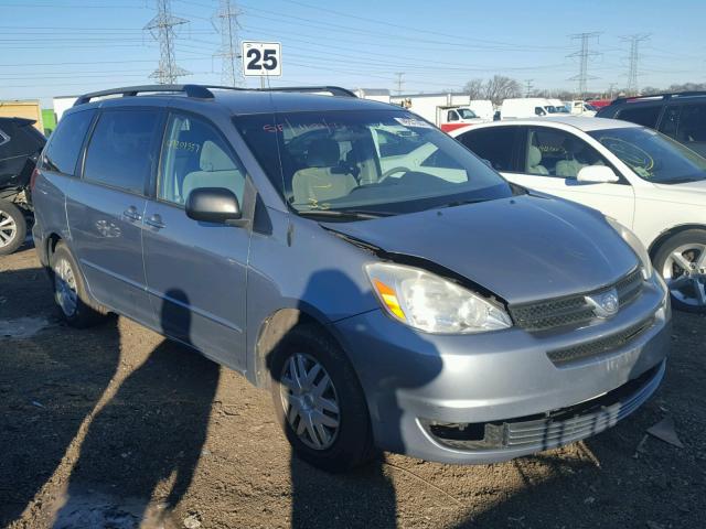 5TDZA23C04S027899 - 2004 TOYOTA SIENNA CE BLUE photo 1