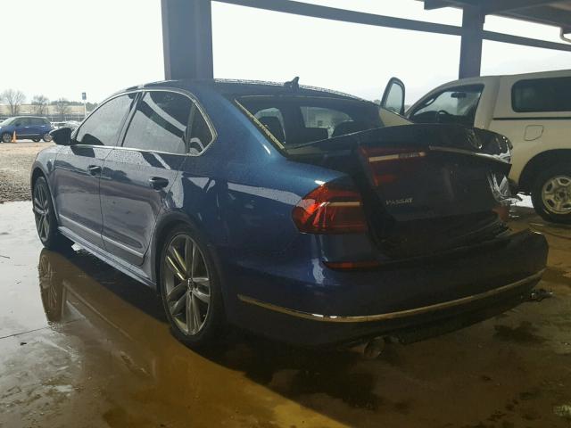 1VWDT7A3XHC074611 - 2017 VOLKSWAGEN PASSAT R-L BLUE photo 3